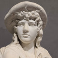 Antico busto in marmo bianco Carnevale Giuseppe (1887) - Vassallo Antiques Antiquariato Online