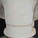 Antico busto in marmo bianco Carnevale Giuseppe (1887) - Vassallo Antiques Antiquariato Online