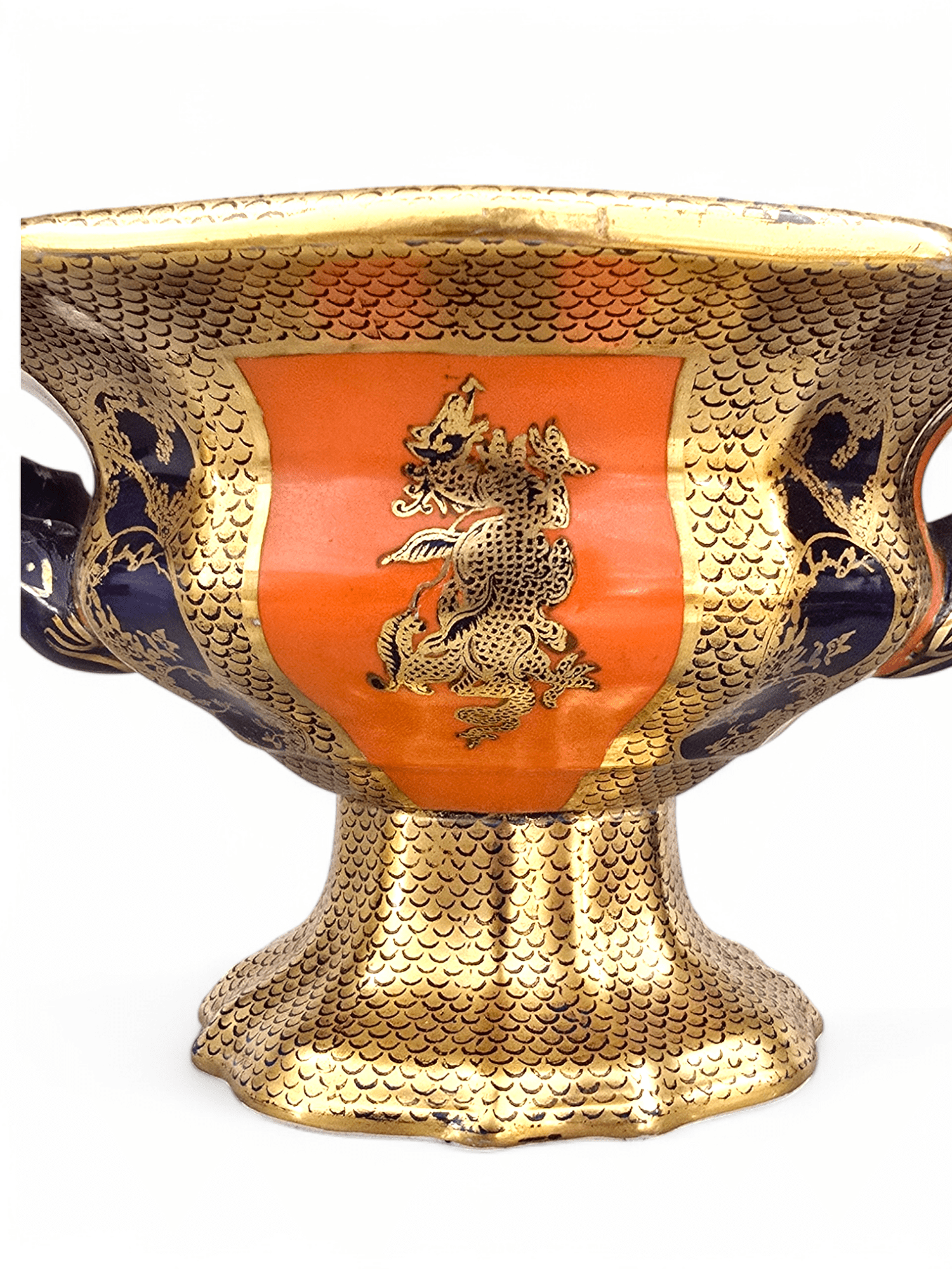 Antico Centrotavola in porcellana Mason's - Vassallo Antiques Antiquariato Online