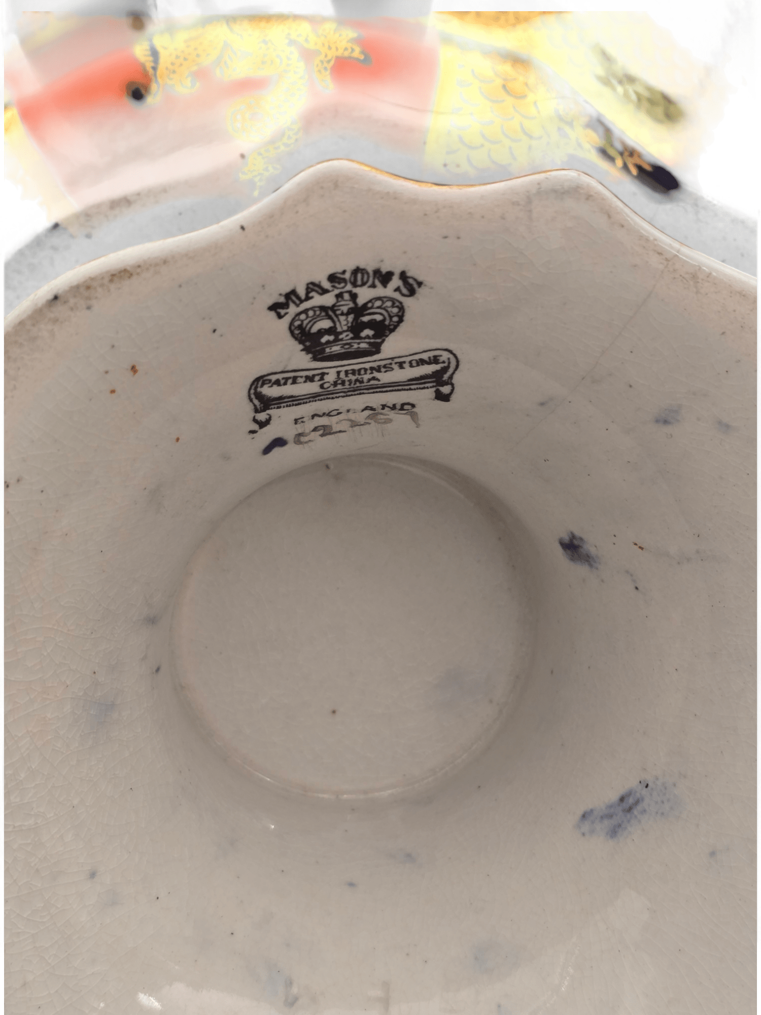 Antico Centrotavola in porcellana Mason's - Vassallo Antiques Antiquariato Online