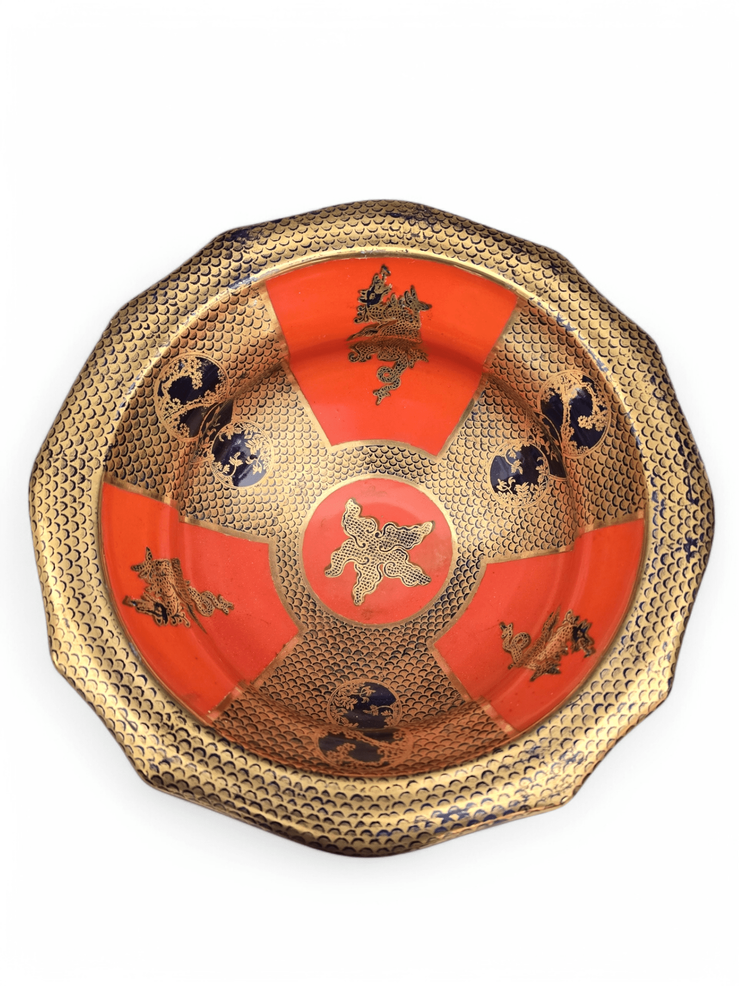 Antico Centrotavola in porcellana Mason's - Vassallo Antiques Antiquariato Online