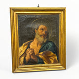 Antico Dipinto Pentimento di San Pietro XIX secolo - Vassallo Antiques Antiquariato Online