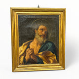 Antico Dipinto Pentimento di San Pietro XIX secolo - Vassallo Antiques Antiquariato Online