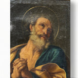 Antico Dipinto Pentimento di San Pietro XIX secolo - Vassallo Antiques Antiquariato Online