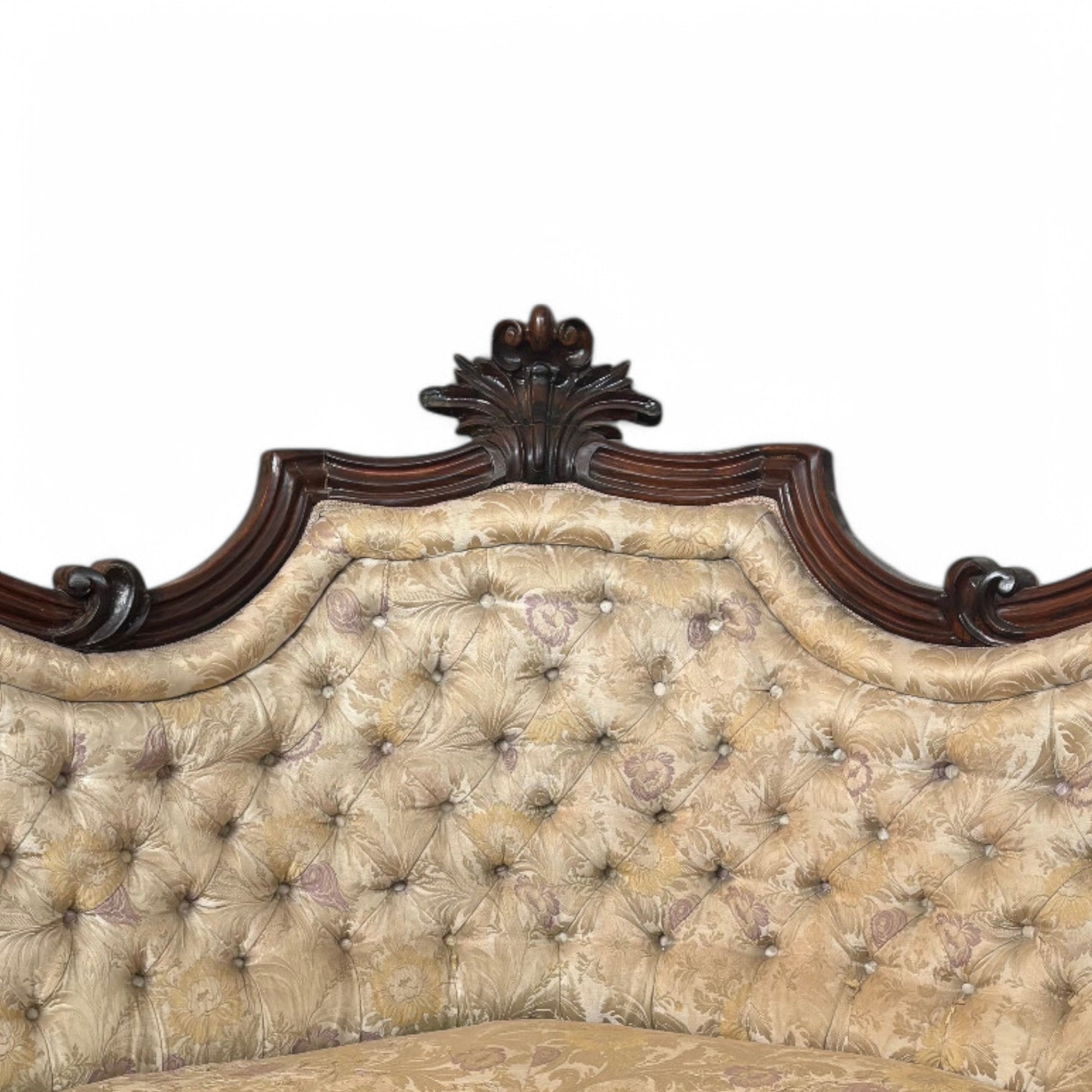 Antico Divano Luigi Filippo Napoletano in palissandro - Vassallo Antiques Antiquariato Online