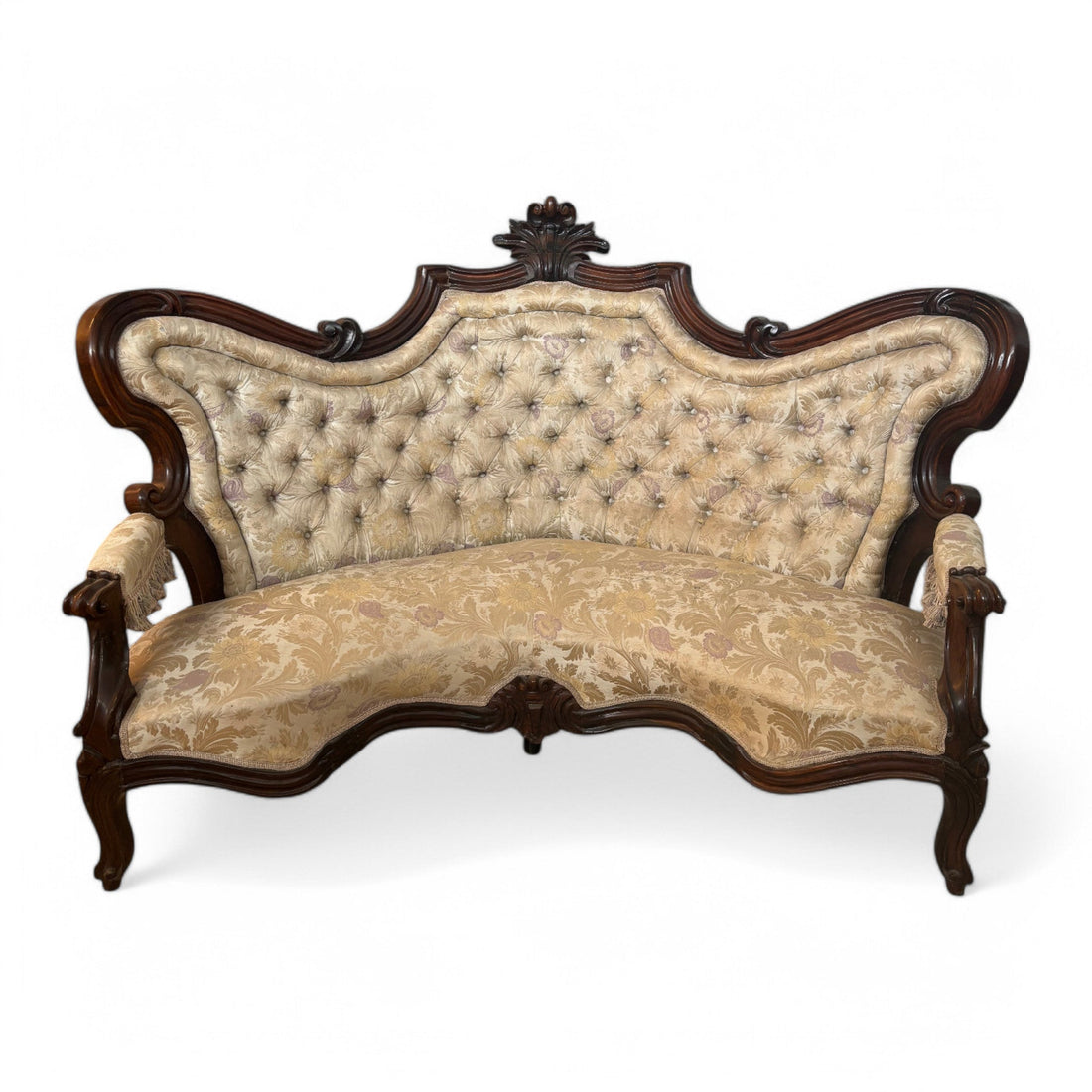 Antico Divano Luigi Filippo Napoletano in palissandro - Vassallo Antiques Antiquariato Online