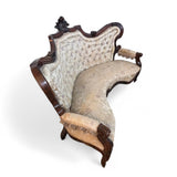 Antico Divano Luigi Filippo Napoletano in palissandro - Vassallo Antiques Antiquariato Online
