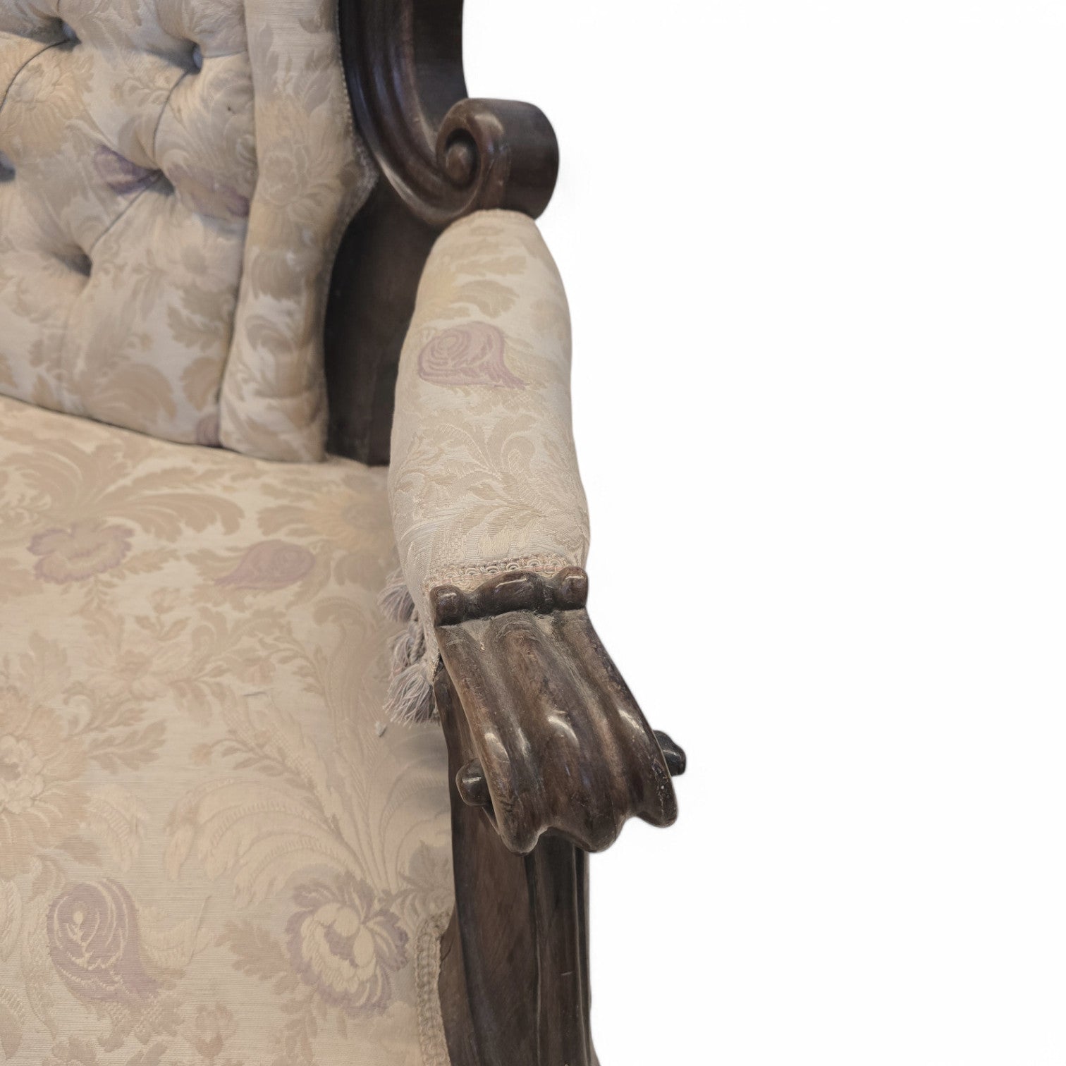 Antico Divano Luigi Filippo Napoletano in palissandro - Vassallo Antiques Antiquariato Online