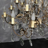 Antico Lampadario a gocce Liberty - Vassallo Antiques Antiquariato Online