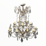 Antico Lampadario a gocce Liberty - Vassallo Antiques Antiquariato Online
