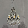 Antico Lampadario Liberty con pendenti - Vassallo Antiques Antiquariato Online