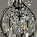 Antico Lampadario Liberty con pendenti - Vassallo Antiques Antiquariato Online