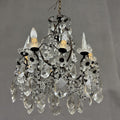 Antico Lampadario Liberty con pendenti - Vassallo Antiques Antiquariato Online