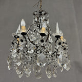 Antico Lampadario Liberty con pendenti - Vassallo Antiques Antiquariato Online