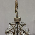 Antico Lampadario Liberty con pendenti - Vassallo Antiques Antiquariato Online