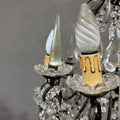 Antico Lampadario Liberty con pendenti - Vassallo Antiques Antiquariato Online