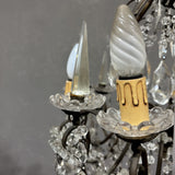 Antico Lampadario Liberty con pendenti - Vassallo Antiques Antiquariato Online