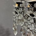 Antico Lampadario Liberty con pendenti - Vassallo Antiques Antiquariato Online