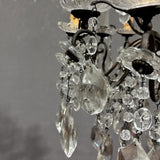 Antico Lampadario Liberty con pendenti - Vassallo Antiques Antiquariato Online