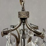 Antico Lampadario Liberty con pendenti - Vassallo Antiques Antiquariato Online