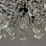 Antico Lampadario Liberty con pendenti - Vassallo Antiques Antiquariato Online