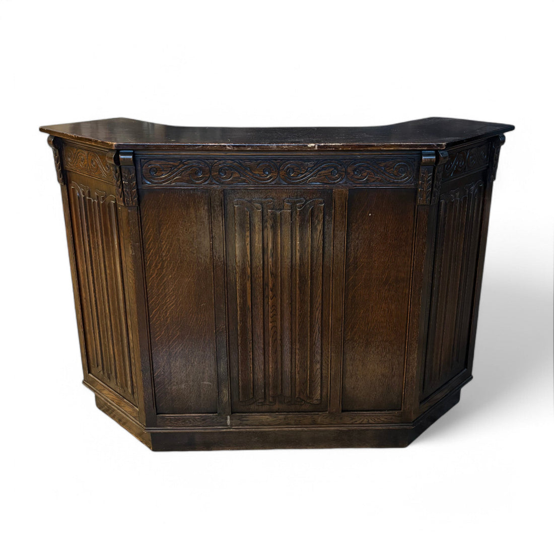 Antico Mobile Bar in rovere Londinese da Pub - Vassallo Antiques Antiquariato Online