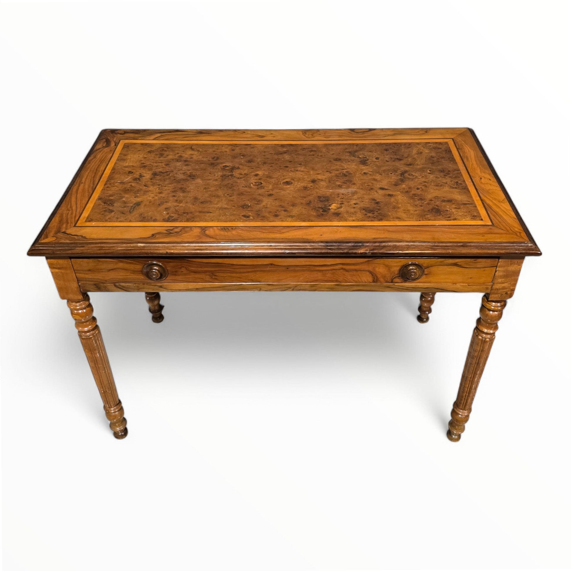 Antico Scrittoio Vittoriano in radica di noce - Vassallo Antiques Antiquariato Online