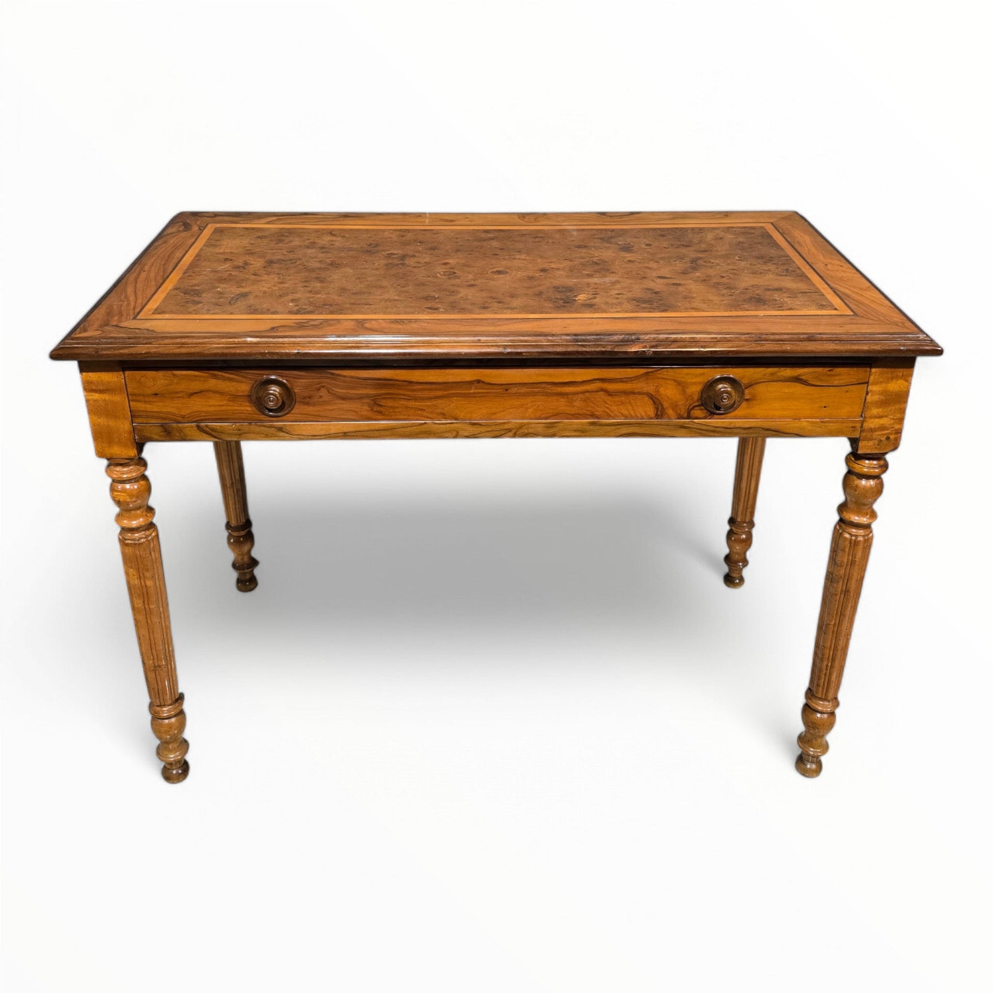 Antico Scrittoio Vittoriano in radica di noce - Vassallo Antiques Antiquariato Online