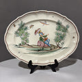 Antico Servizio di piatti in ceramica Laveno dipinti a mano - Vassallo Antiques Antiquariato Online