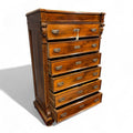 Antico settimanale intagliato in noce massello - Vassallo Antiques Antiquariato Online