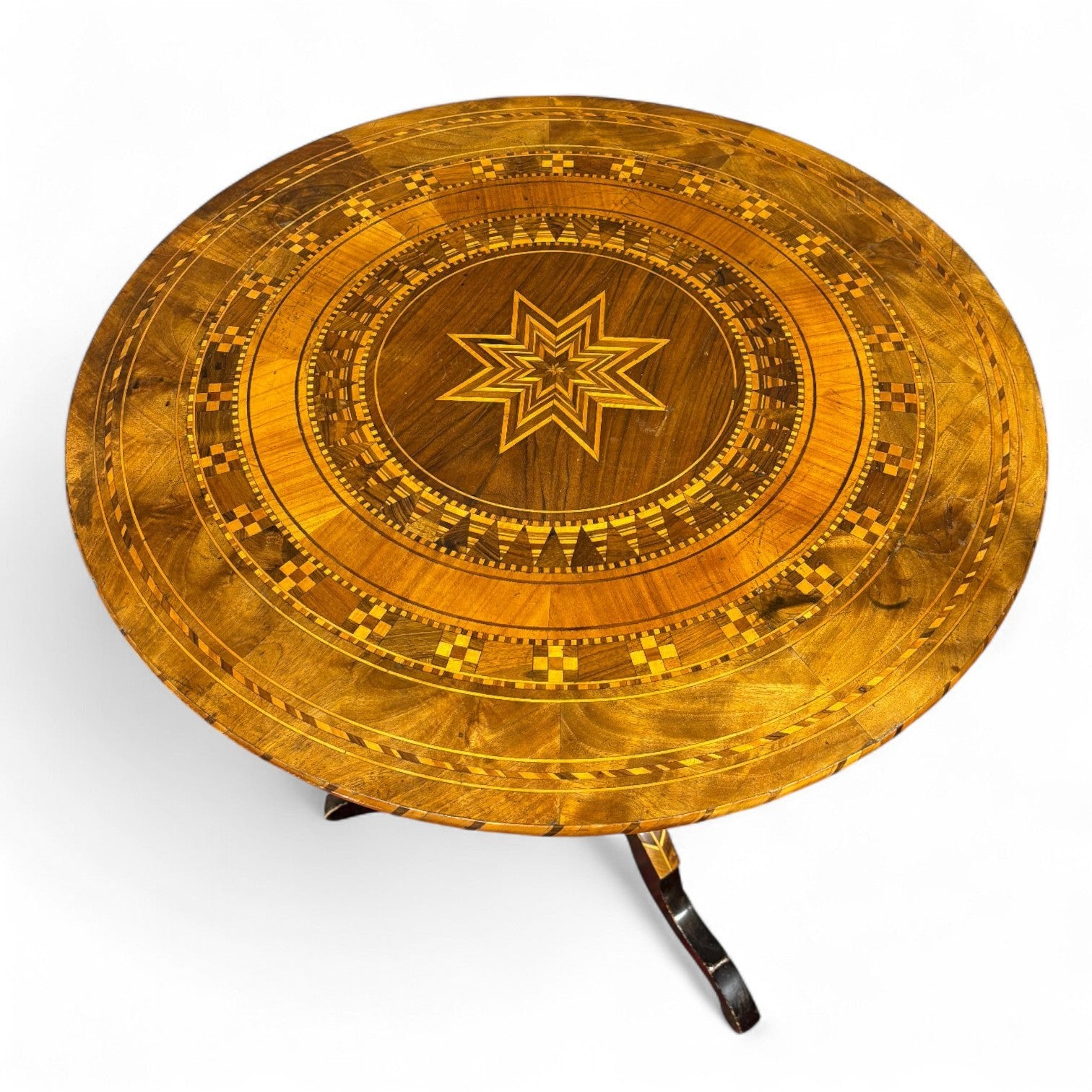 Antico Tavolino Sorrentino intarsiato - Vassallo Antiques Antiquariato Online
