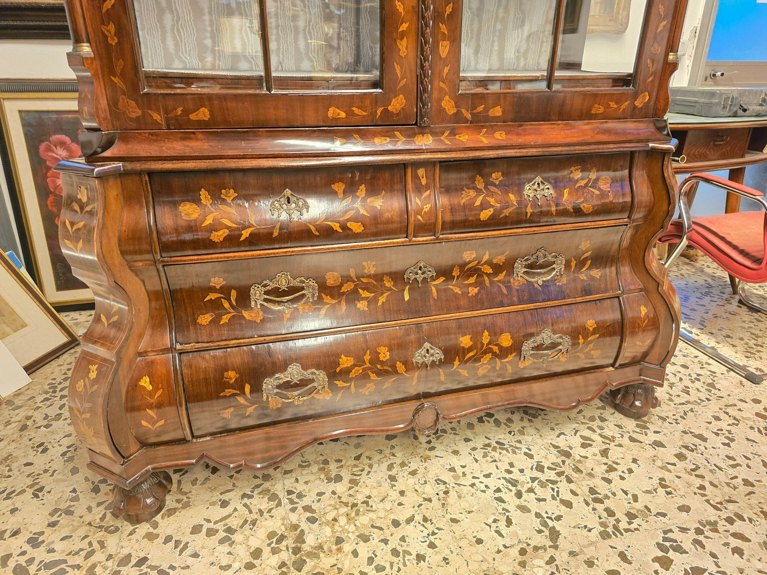 Antico Trumeau Olandese Impero - Vassallo Antiques Antiquariato Online