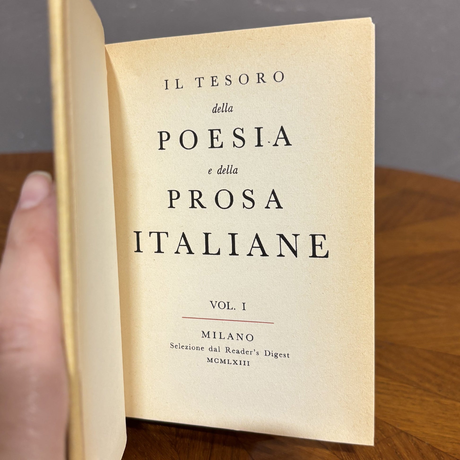 Antologia "Il tesoro della poesia e della prosa italiane" - 1963 - Vassallo Antiques Antiquariato Online