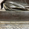 Antica scultura in bronzo XIX secolo ''La suonatrice di Ossa''