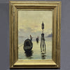 Gaetano Capone (Maiori, 1845 – 1924) “Veduta veneziana con gondole”