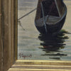 Gaetano Capone (Maiori, 1845 – 1924) “Veduta veneziana con gondole”