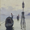 Gaetano Capone (Maiori, 1845 – 1924) “Veduta veneziana con gondole”