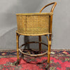 Carrellino di design in rattan - Vassallo Antiques Antiquariato Online
