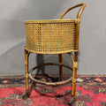 Carrellino di design in rattan - Vassallo Antiques Antiquariato Online