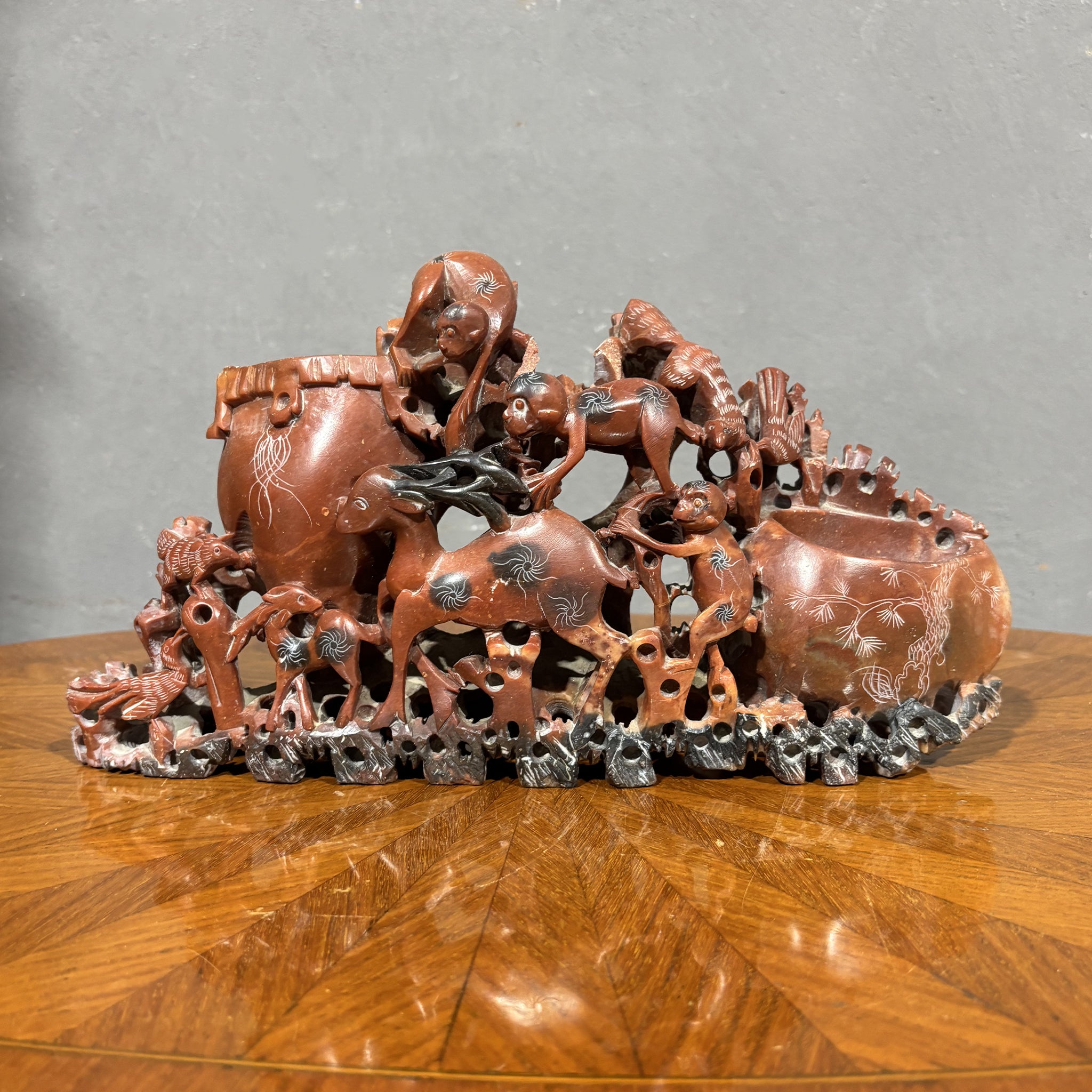 Antica scultura in steatite asiatica