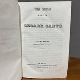 Collezione completa della "Storia Universale" di Cesare Cantù - Edizione Napoletana del 1847 - Vassallo Antiques Antiquariato Online