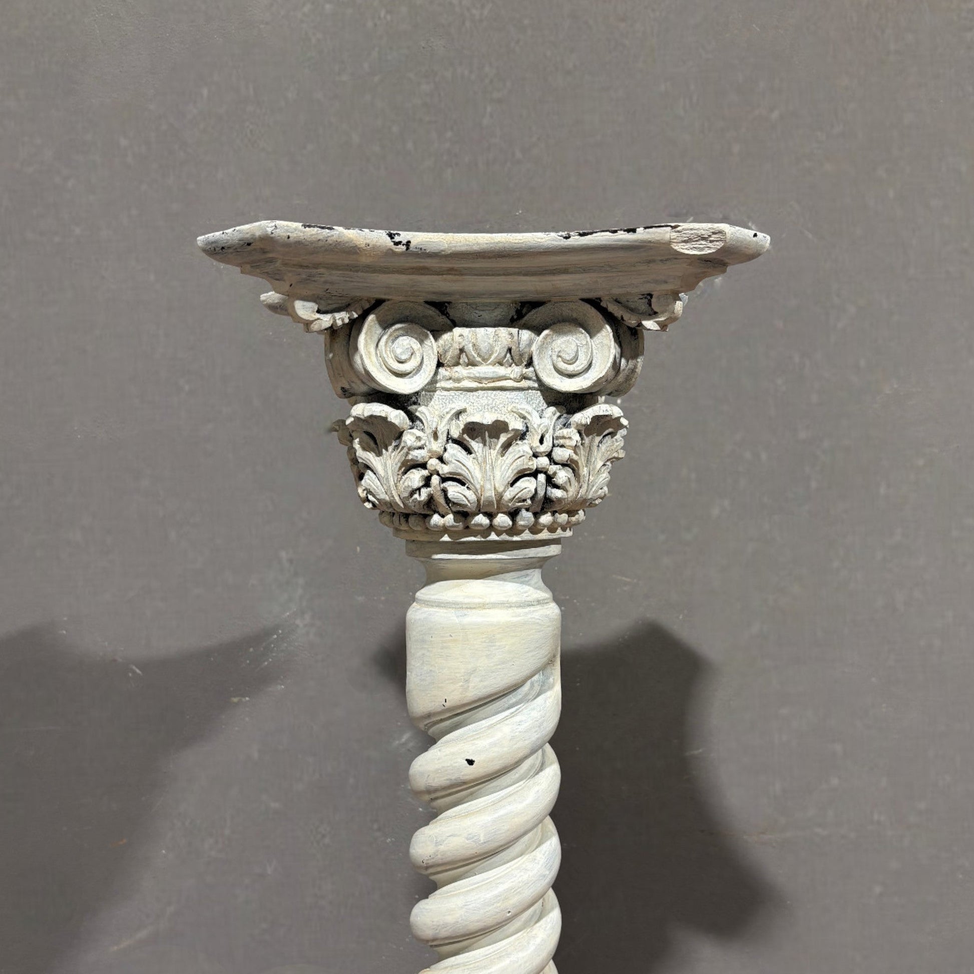 Colonna in legno intagliato XIX secolo - Vassallo Antiques Antiquariato Online
