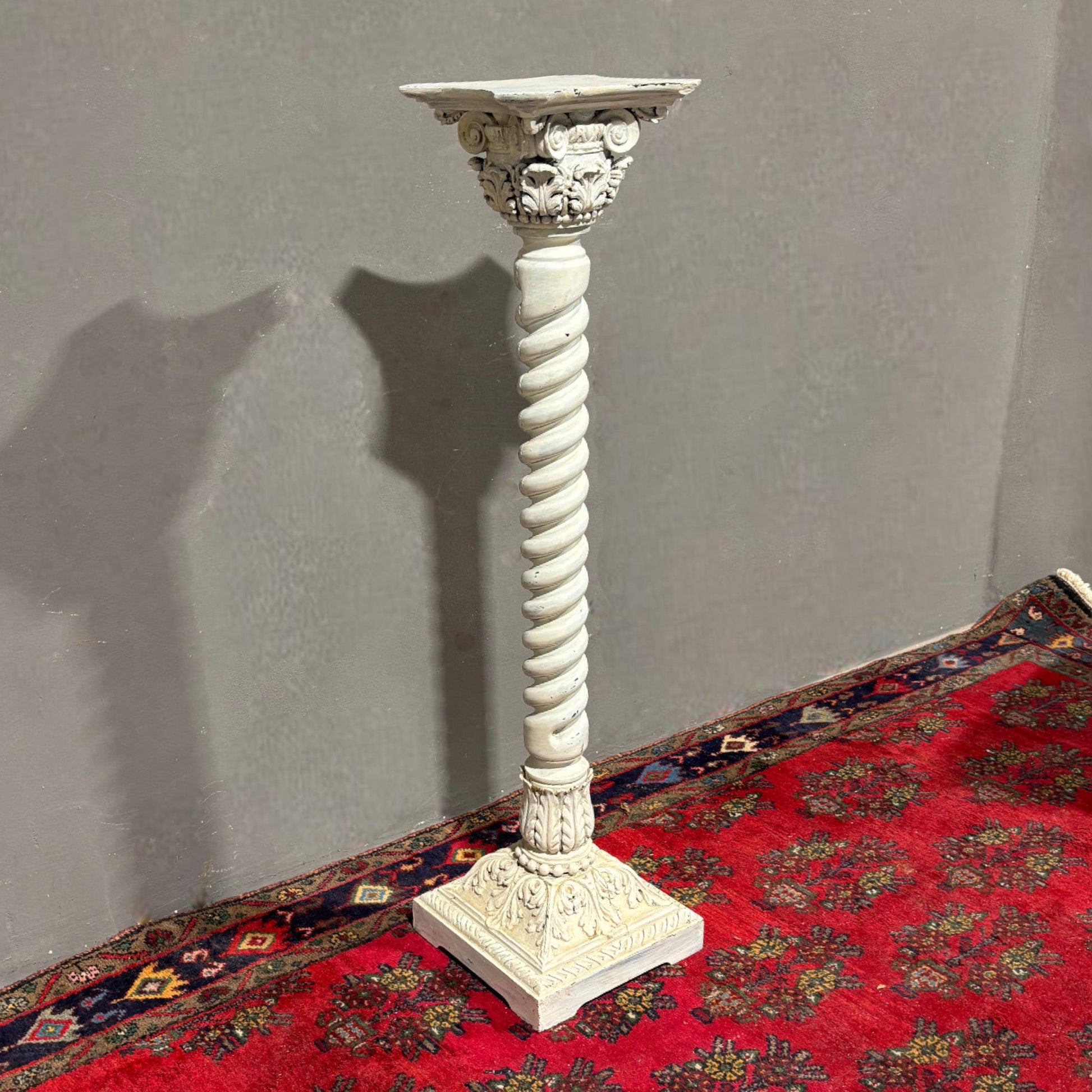 Colonna in legno intagliato XIX secolo - Vassallo Antiques Antiquariato Online