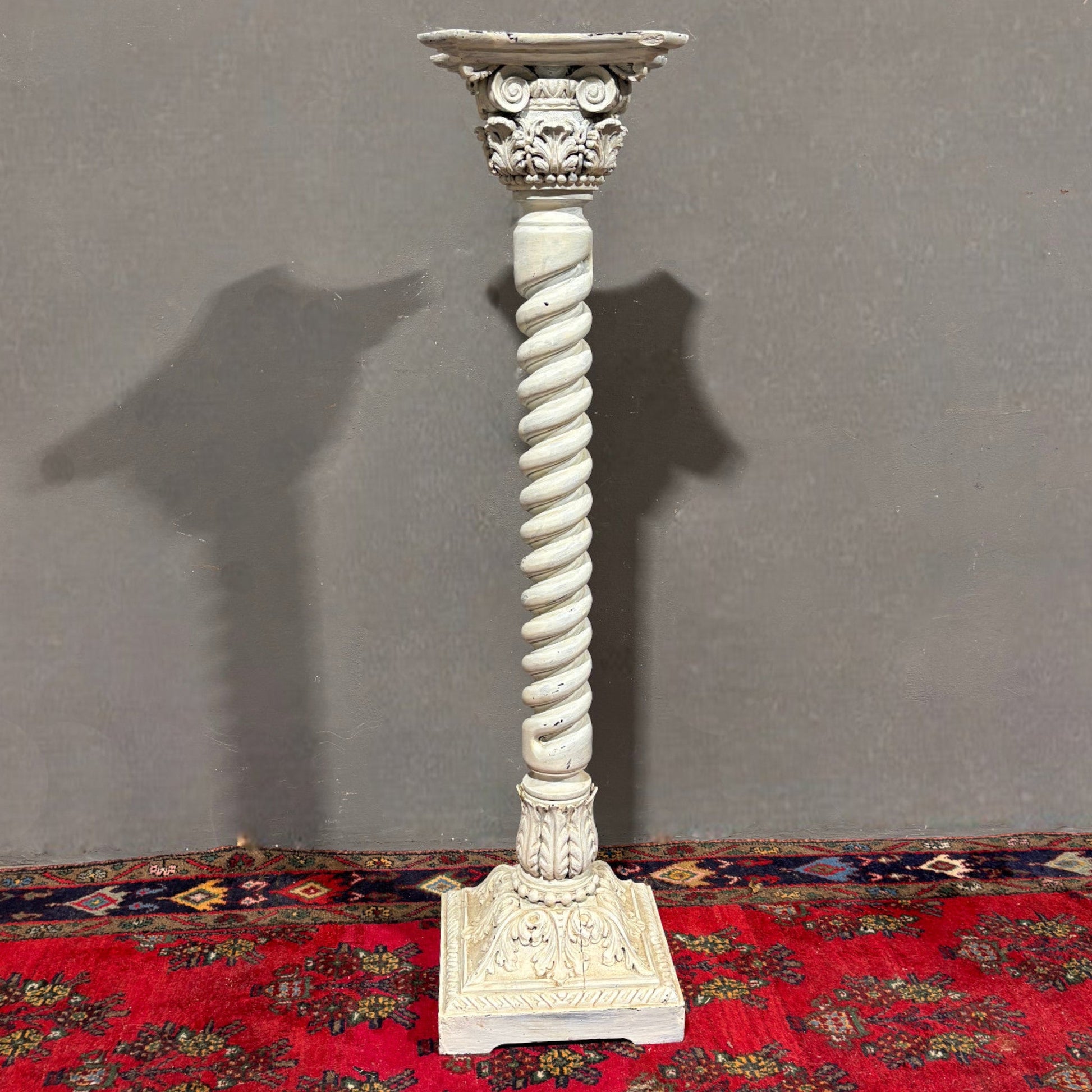 Colonna in legno intagliato XIX secolo - Vassallo Antiques Antiquariato Online