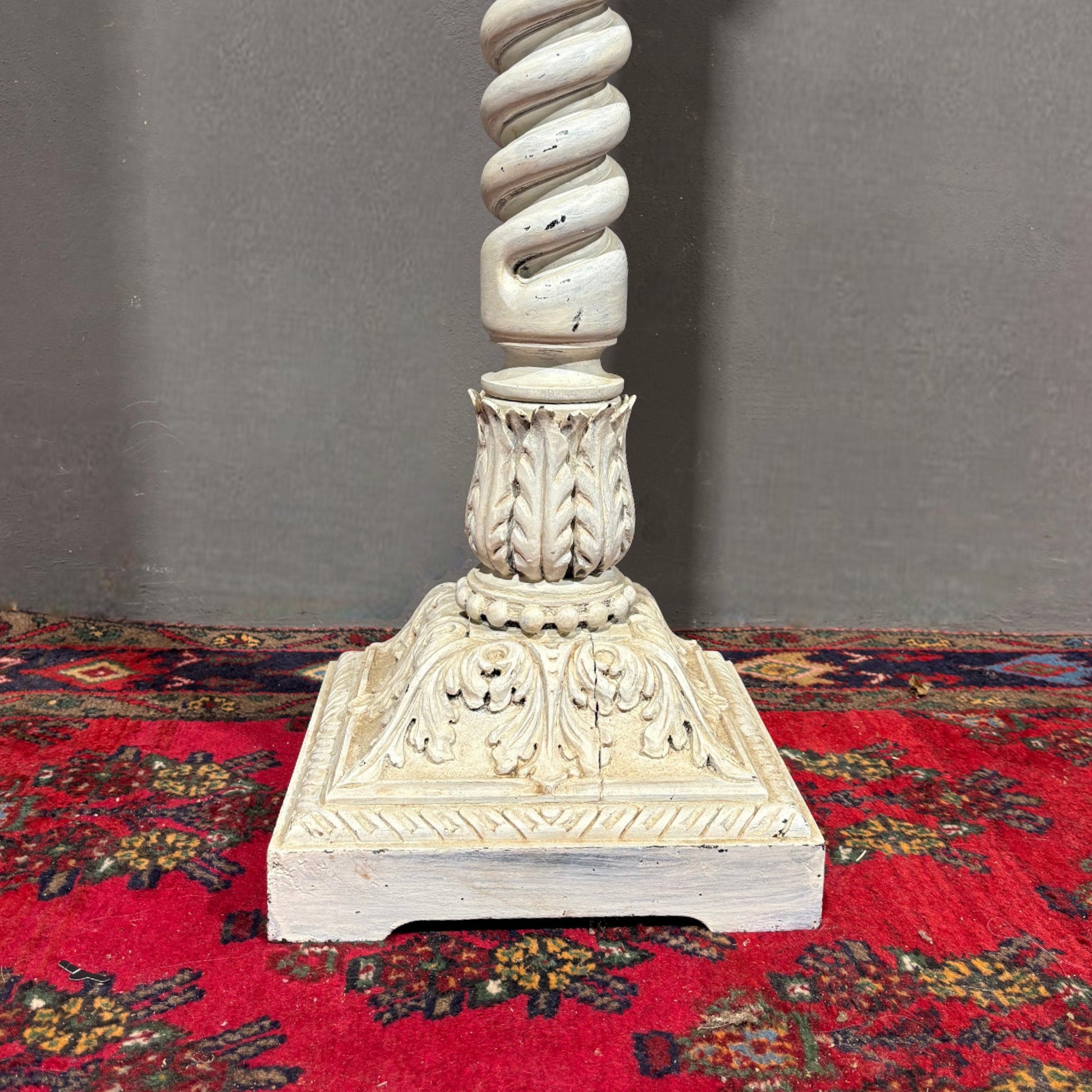 Colonna in legno intagliato XIX secolo - Vassallo Antiques Antiquariato Online