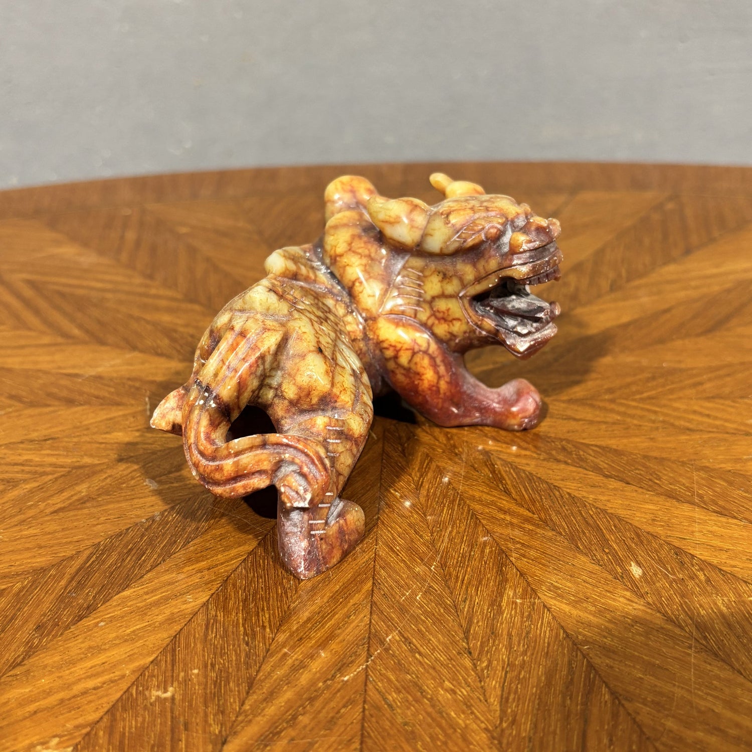 Coppia di Cani di Foo in pietra saponaria - Vassallo Antiques Antiquariato Online