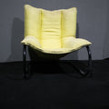 Coppia di poltrone vintage in tessuto design italiano anni '70 - Vassallo Antiques Antiquariato Online
