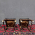 Coppia di sedie Neorinascimentali in noce - Vassallo Antiques Antiquariato Online