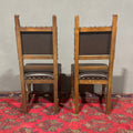 Coppia di sedie Neorinascimentali in noce - Vassallo Antiques Antiquariato Online