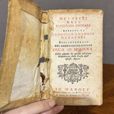 "Dei pregi dell'eloquenza popolare" - Ludovico Antonio Muratori 1751 - Vassallo Antiques Antiquariato Online
